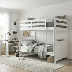 Sloane White Twin Bunk Bed - Ornate Home