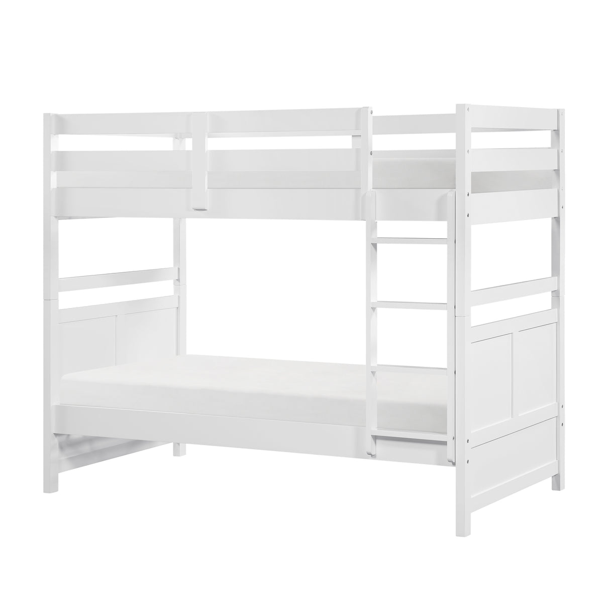 Sloane White Twin Bunk Bed - Ornate Home