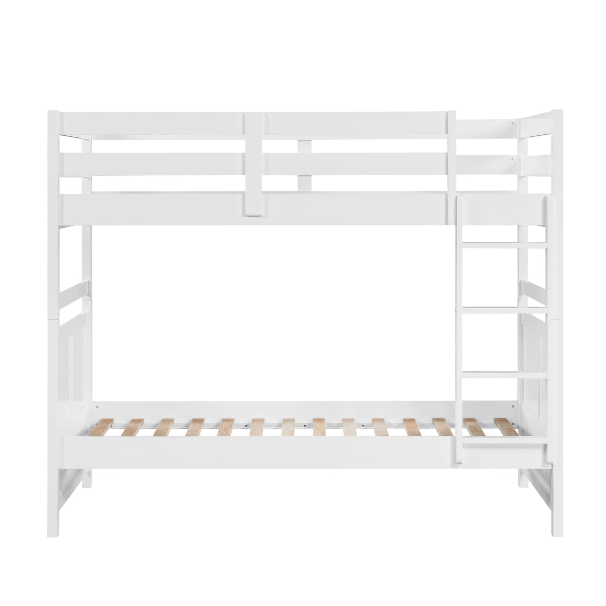 Sloane White Twin Bunk Bed - Ornate Home