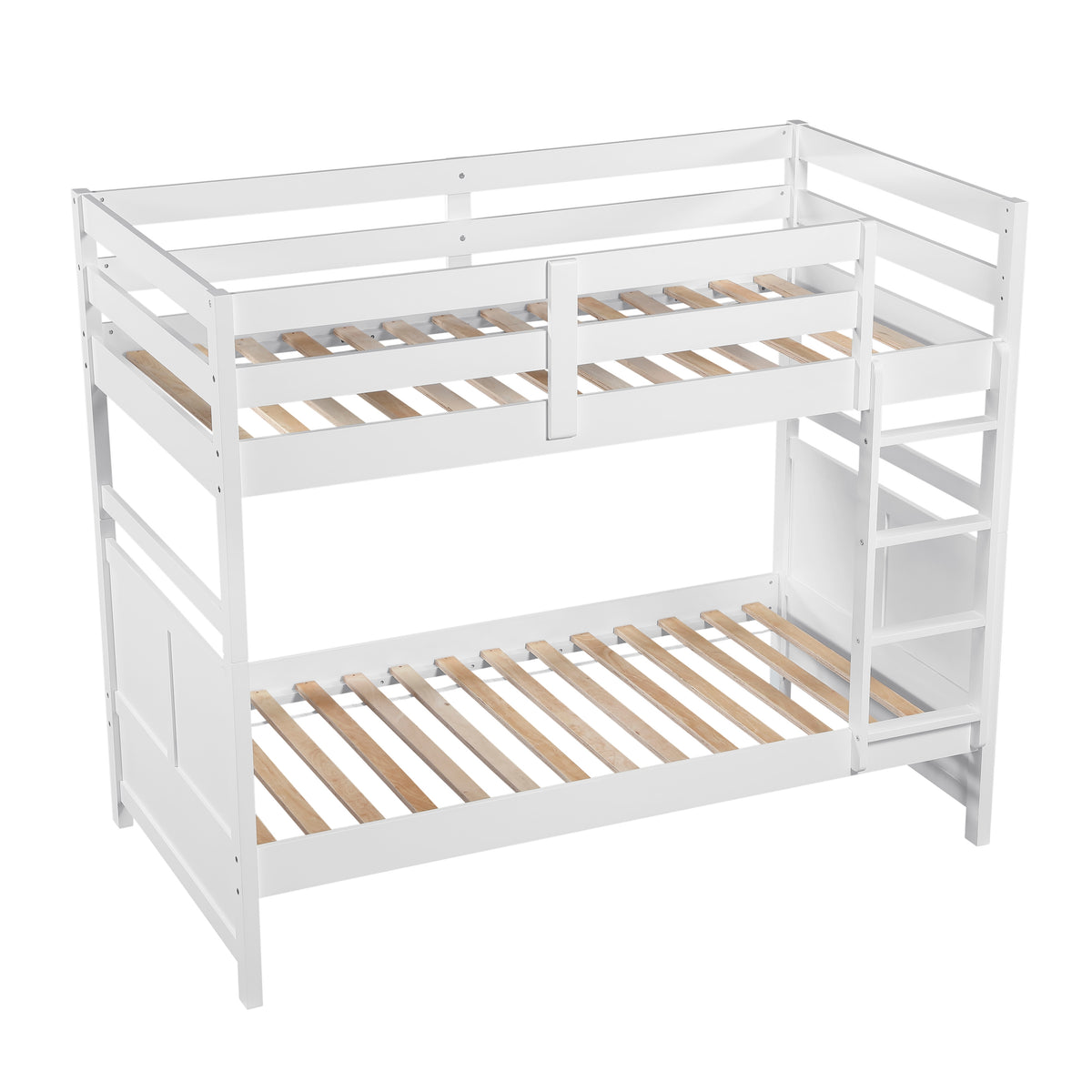 Sloane White Twin Bunk Bed - Ornate Home