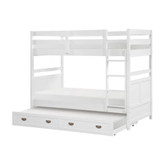 Sloane White Twin Bunk Bed - Ornate Home