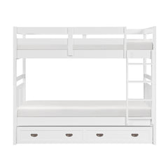 Sloane White Twin Bunk Bed - Ornate Home