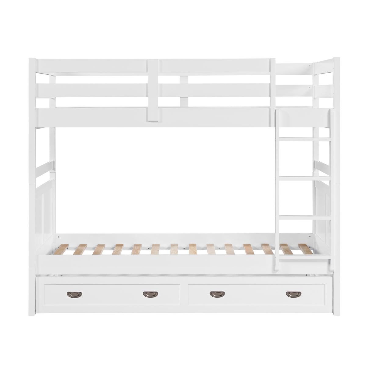 Sloane White Twin Bunk Bed - Ornate Home