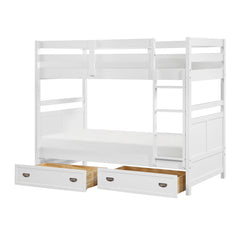Sloane White Twin Bunk Bed - Ornate Home
