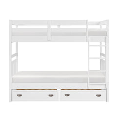 Sloane White Twin Bunk Bed - Ornate Home