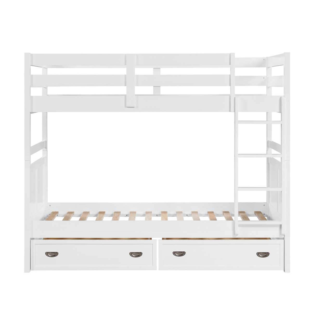 Sloane White Twin Bunk Bed - Ornate Home