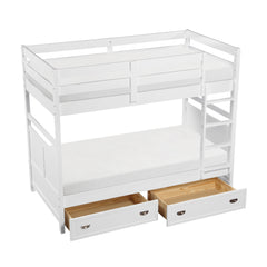 Sloane White Twin Bunk Bed - Ornate Home