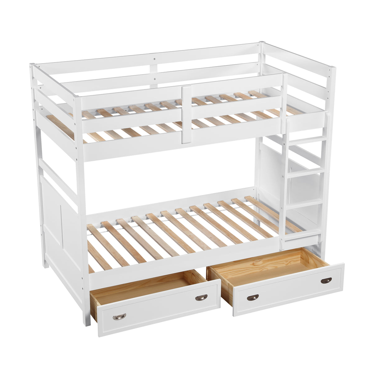 Sloane White Twin Bunk Bed - Ornate Home