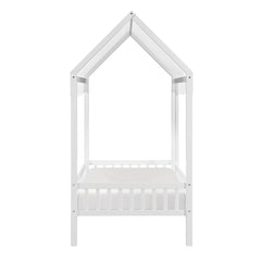 Sloane White Twin Canopy Platform Bed - Ornate Home