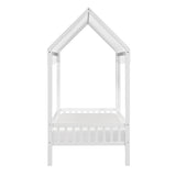Sloane White Twin Canopy Platform Bed - Ornate Home