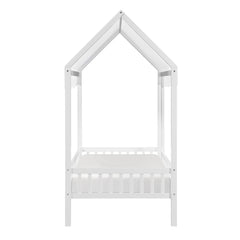 Sloane White Twin Canopy Platform Bed - Ornate Home