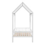 Sloane White Twin Canopy Platform Bed - Ornate Home