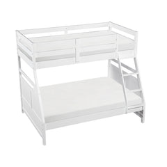 Sloane White Twin/Full Bunk Bed - Ornate Home