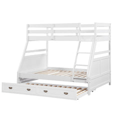 Sloane White Twin/Full Bunk Bed - Ornate Home