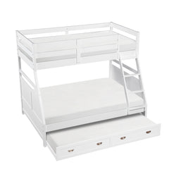 Sloane White Twin/Full Bunk Bed - Ornate Home