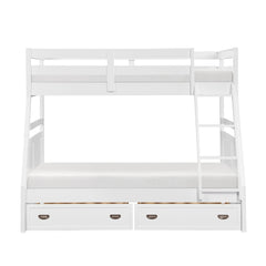 Sloane White Twin/Full Bunk Bed - Ornate Home