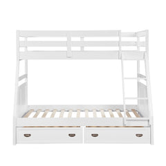 Sloane White Twin/Full Bunk Bed - Ornate Home