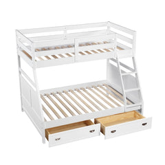 Sloane White Twin/Full Bunk Bed - Ornate Home