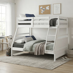 Sloane White Twin/Full Bunk Bed - Ornate Home