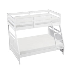 Sloane White Twin/Full Bunk Bed - Ornate Home