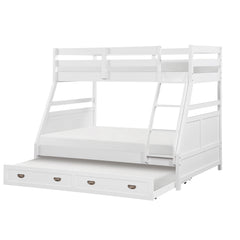 Sloane White Twin/Full Bunk Bed - Ornate Home