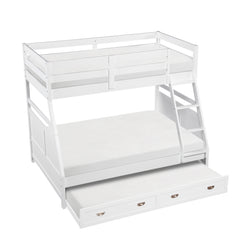 Sloane White Twin/Full Bunk Bed - Ornate Home