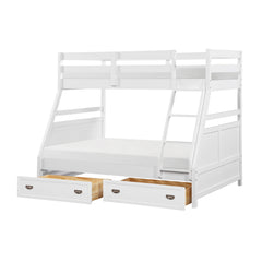 Sloane White Twin/Full Bunk Bed - Ornate Home