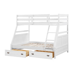 Sloane White Twin/Full Bunk Bed - Ornate Home