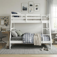 Sloane White Twin/Full Bunk Bed - Ornate Home