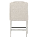 Slope Glacier White/White/Cream Fabric Counter Stool - Ornate Home