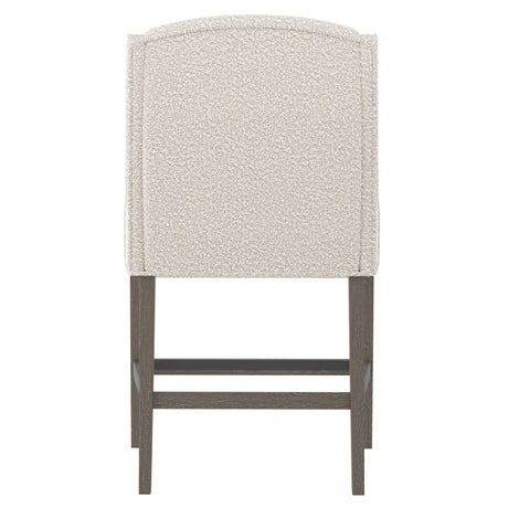 Slope Portobello/White/Cream Fabric Counter Stool - Ornate Home