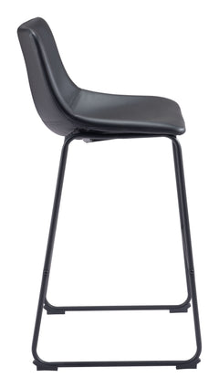 Smart Black Barstool (Set of 2) - Ornate Home