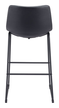 Smart Black Barstool (Set of 2) - Ornate Home
