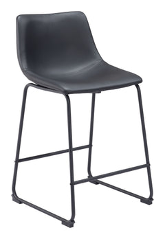 Smart Black Counter Stool (Set of 2) - Ornate Home
