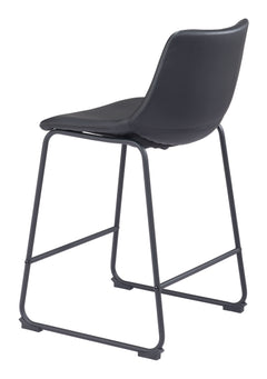 Smart Black Counter Stool (Set of 2) - Ornate Home