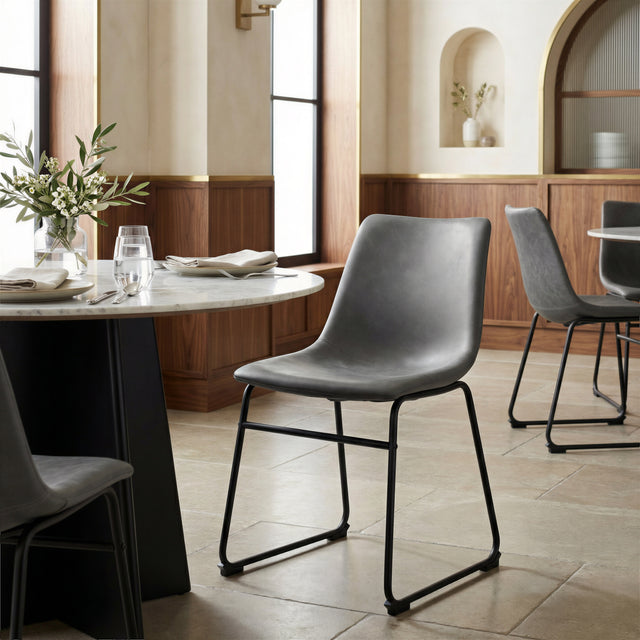 Smart Charcoal Dining Chair (Set of 2) - Ornate Home