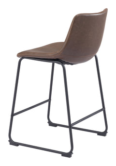 Smart Vintage Espresso Counter Stool (Set of 2) - Ornate Home
