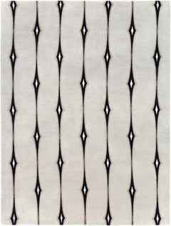 Smartt Beige&Black Premium Wool Rug - Clearance - Ornate Home