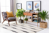 Smartt Beige&Black Premium Wool Rug - Clearance - Ornate Home