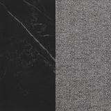 Smith Black 5-piece Rectangular Ceramic Top Dining Table Set - Ornate Home