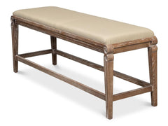 Smith Building Beige Parlor Bench - Ornate Home