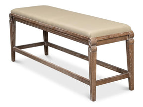 Smith Building Beige Parlor Bench - Ornate Home
