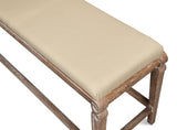 Smith Building Beige Parlor Bench - Ornate Home