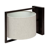 Smithe Black/Cream Metal Lampshade Wall Sconce - Ornate Home