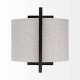 Smithe Black/Cream Metal Lampshade Wall Sconce - Ornate Home