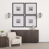 Smithe Black/Cream Metal Lampshade Wall Sconce - Ornate Home