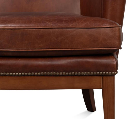 Smithfield Brown Wing Chair - Ornate Home