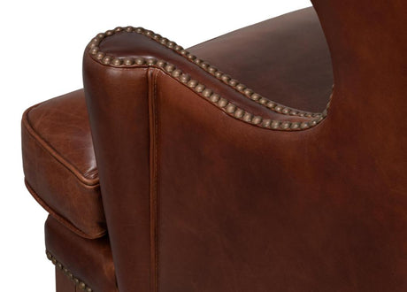 Smithfield Brown Wing Chair - Ornate Home