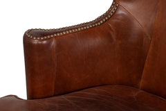 Smithfield Brown Wing Chair - Ornate Home
