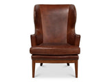 Smithfield Brown Wing Chair - Ornate Home